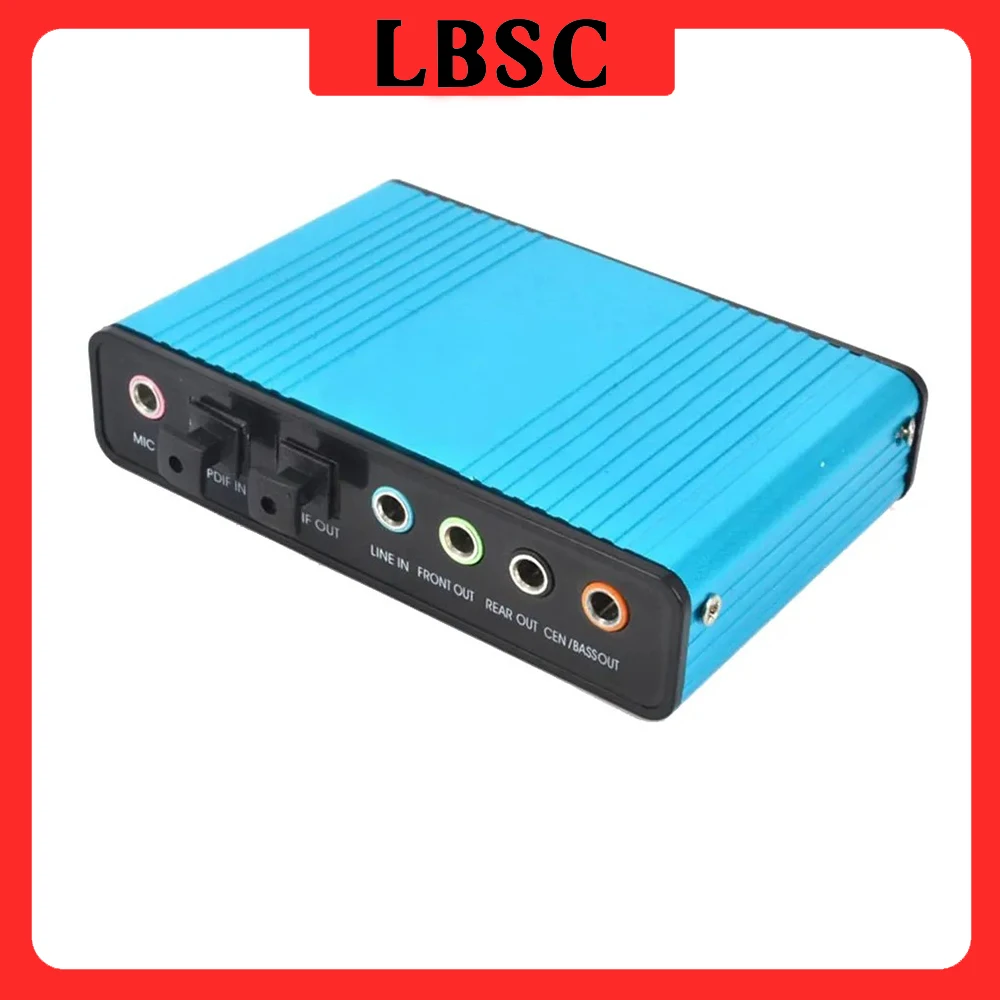 USB 2,0 Звуковая карта, USB 6 каналов 5 1 7 1, внешняя звуковая карта для ПК, ноутбука, настольного ПК, планшета, оптический адаптер