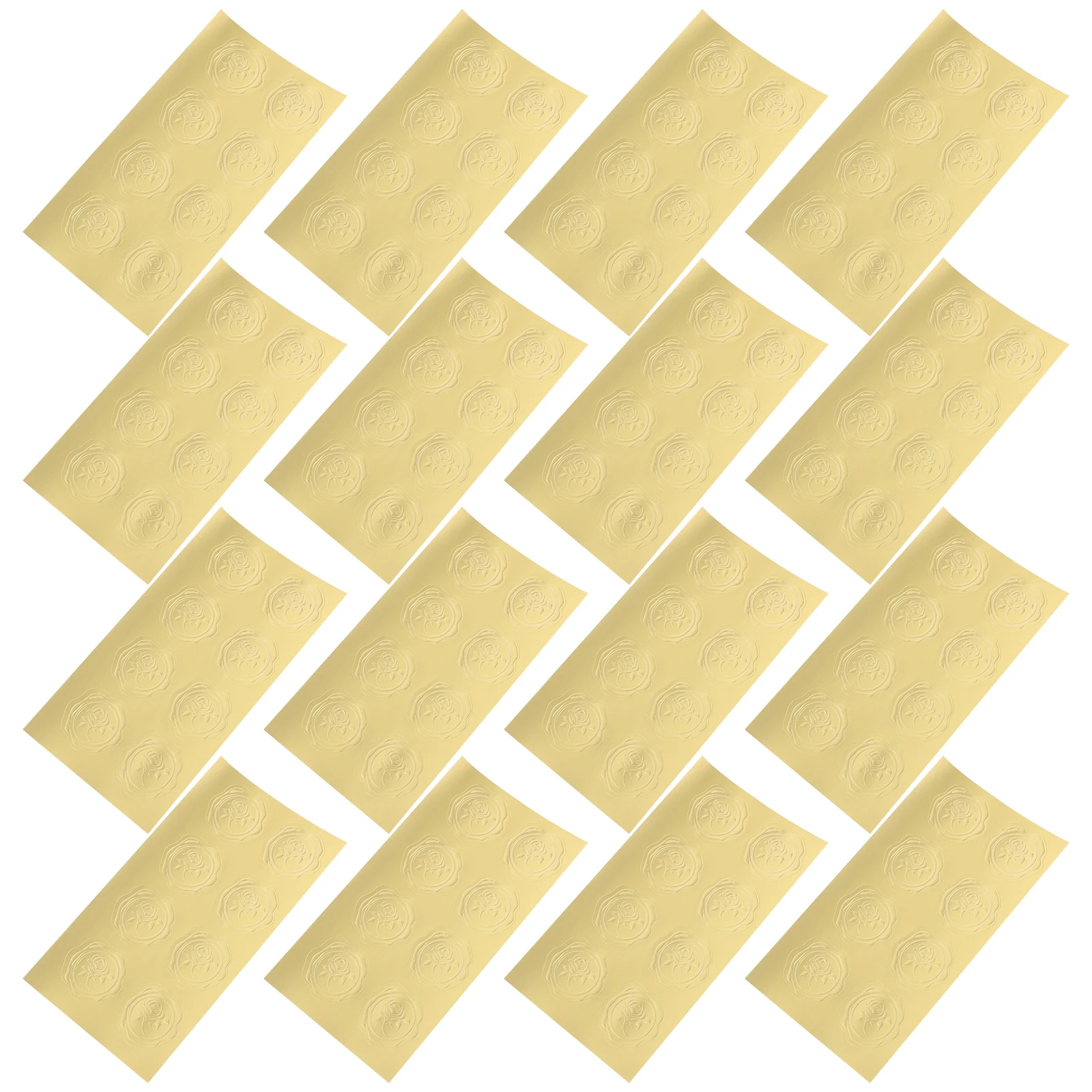 

20 Sheets Embossed Stickers Vintage Wax Seal Labels for Envelopes Decorative Round Adhesive Sealing Labels Party Wedding Letter