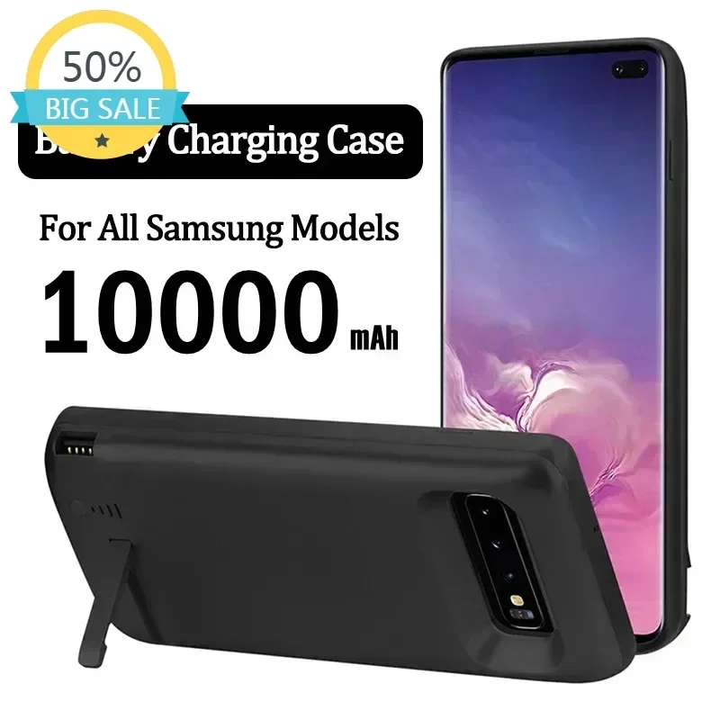 

New 10000mAh Battery Charger Case for Samsung Galaxy S8 S9 S10 S20 S21 S22 Plus Note 8 9 10 20 Plus Ultra Charging Case Power Ba