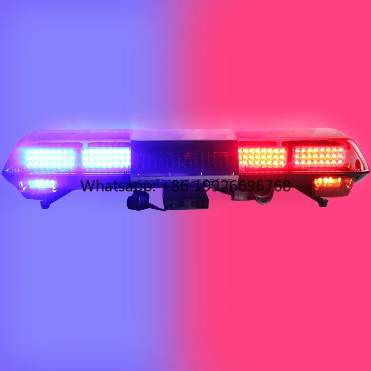 

48 Inch 70W 12Volt Strobe Warning Led Emergency Light bar with Speaker Siren for Car Ambulance Fire Truck