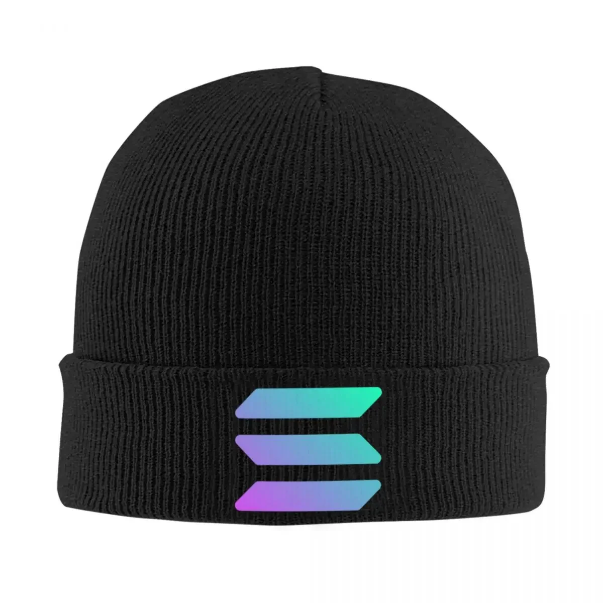 Solana Cryptocurrency - Solana SOL Warm Knitted Cap Hip Hop Bonnet Hat Autumn Winter Outdoor Beanies Hats for Men Women Adult