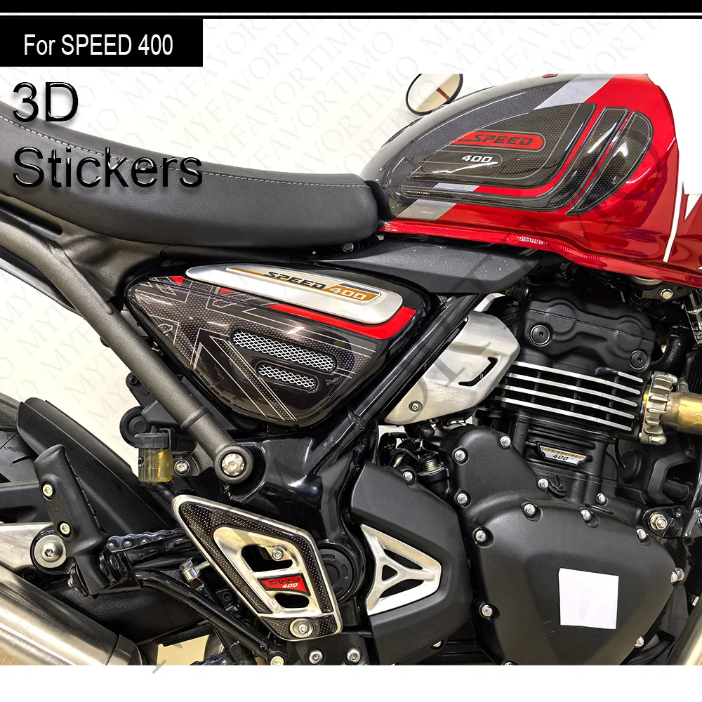 For Triumph SPEED 400 speed 2024 2025 MotorcycleTank Pad Stickers Tank pad Scratch Decals Protector