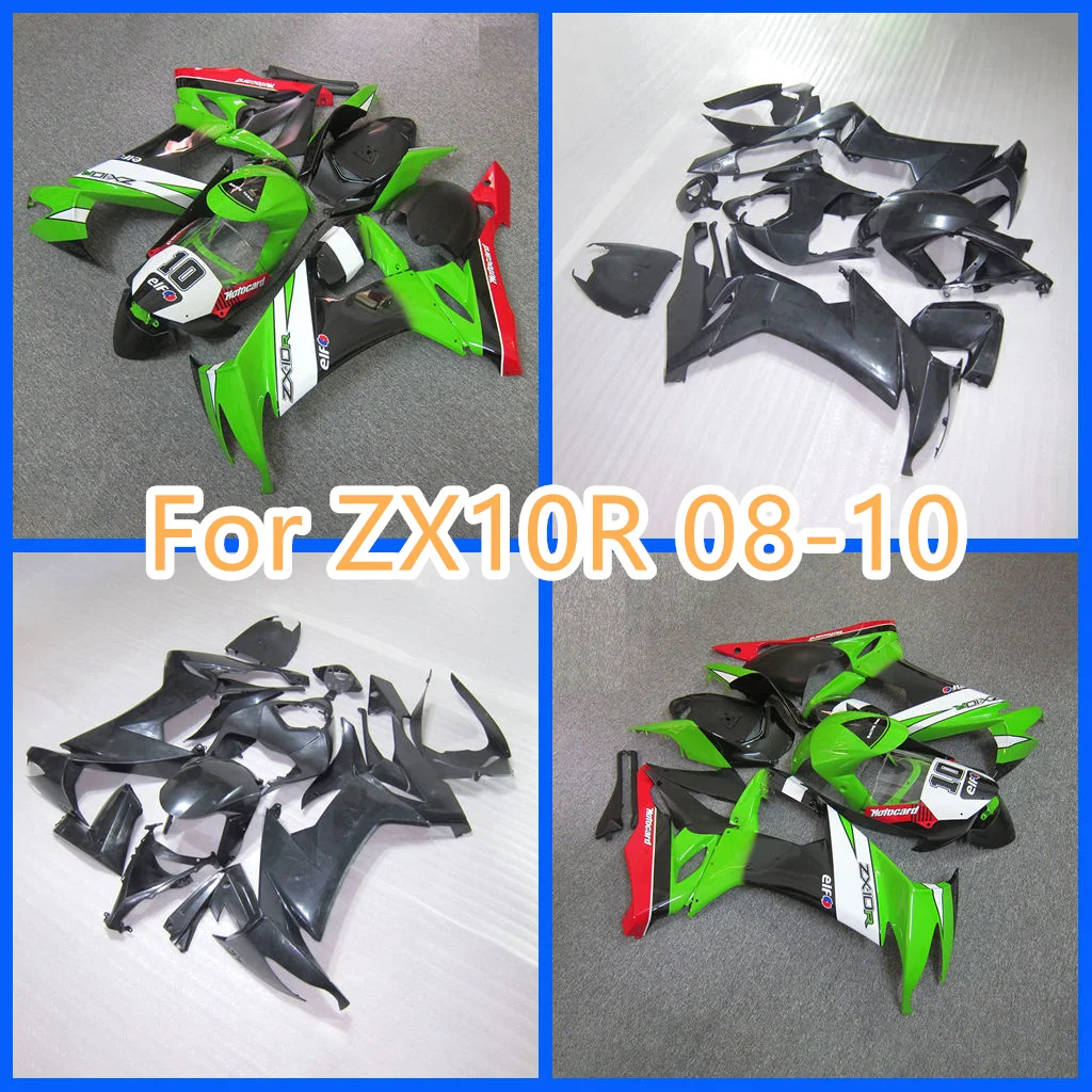 

Free Custom Fairings Set for Kawasaki Ninja 2008-2010 ZX10R 08-10 ZX 10R ABS Plastic Motocycle Rebuild Aftermarket Parts