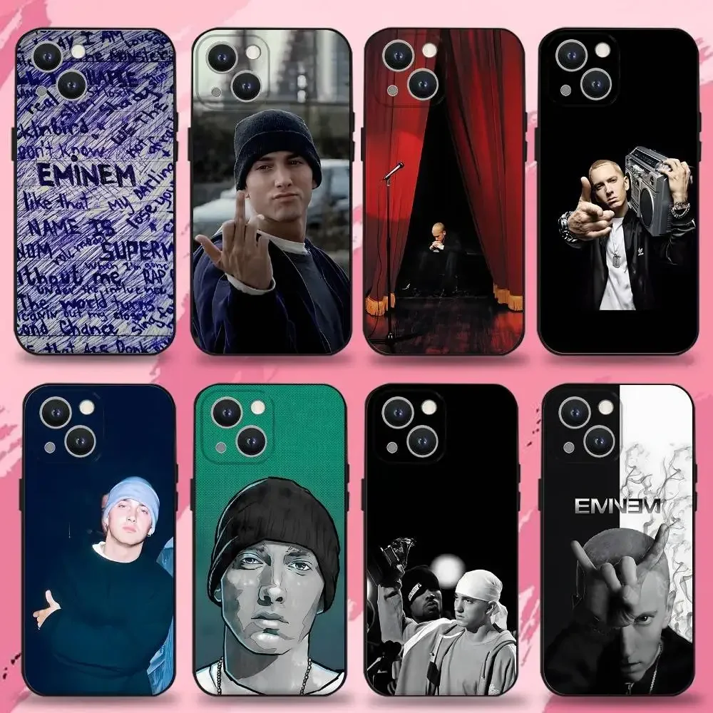 

Singer E-Eminem Phone Case For iPhone 16,15,14,13,12,11 Plus,Pro Max,XS,X,XR,SE,Mini,8,7,Soft Silicone Black Cover