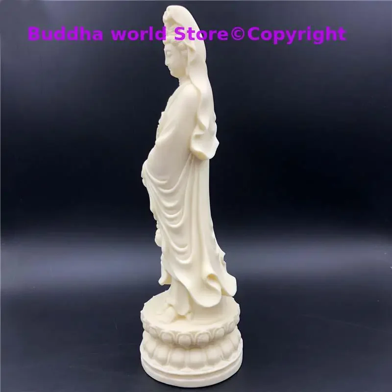 21CM large Southeast Asia Thailand GOOD buddha statue Buddhism Avalokitesvara Guanyin GOD Buddha Carving statue # HOME Talisman