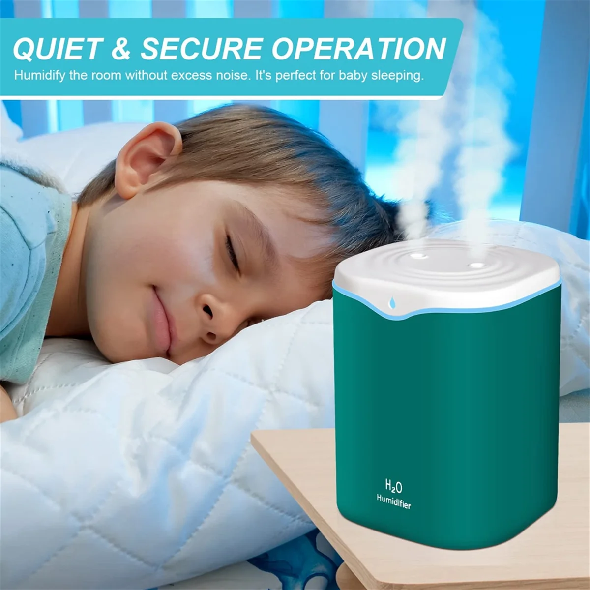 Luftbefeuchter für Schlafzimmer, 2,2 l Luftbefeuchter mit kühlem Nebel für Schlafzimmer, tragbarer USB-Schreibtisch-Luftbefeuchter, leiser Ultraschall, Pink