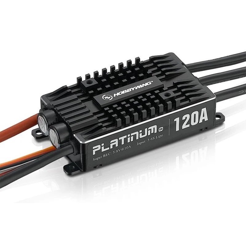 Hobbywing Platinum Pro V4 120A 3-6S Lipo BEC Empty Mold Brushless ESC for RC Drone Aircraft Helicopter