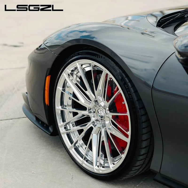 LSGZL Custom Forged Wheels 1 Piece  Chrome Wheel 18 19 20  Inch 5x114.3/120/130/127  Car Wheel for BMW Audi Phantom Ghost