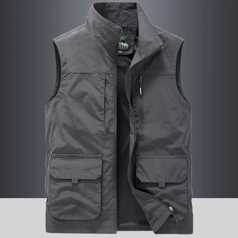 

Outdoor Quick Drying Vest, Men's Breathable Sports Vest, Photography Fishing Suit, Multi Bag Work Clothes, and Horse Jacket