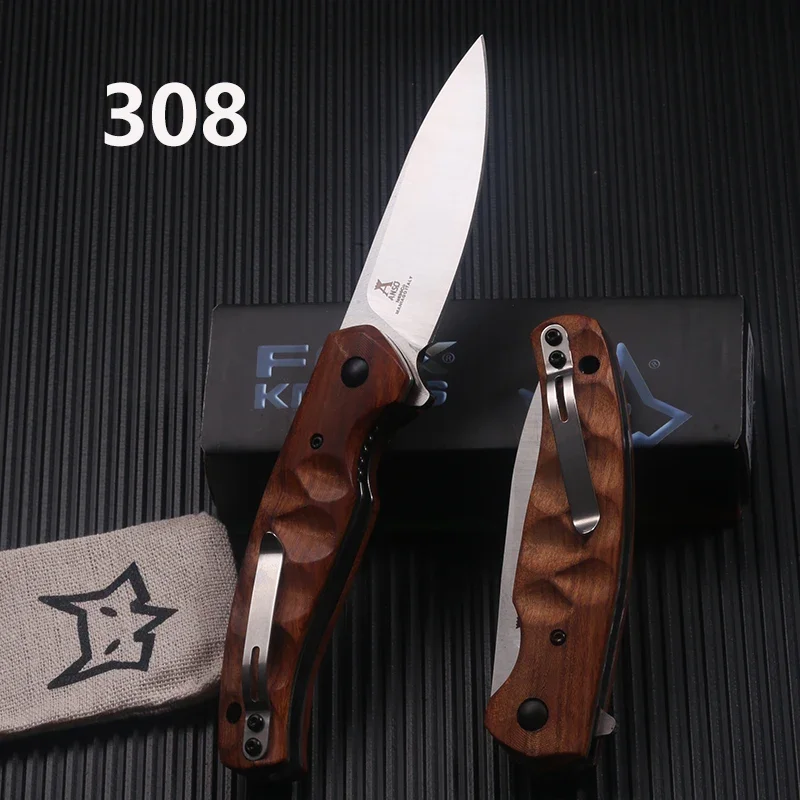 308 with the highest quality N690Co cobalt vanadium stainless steel blade, suitable for self-defense, cutting, outdoor sports