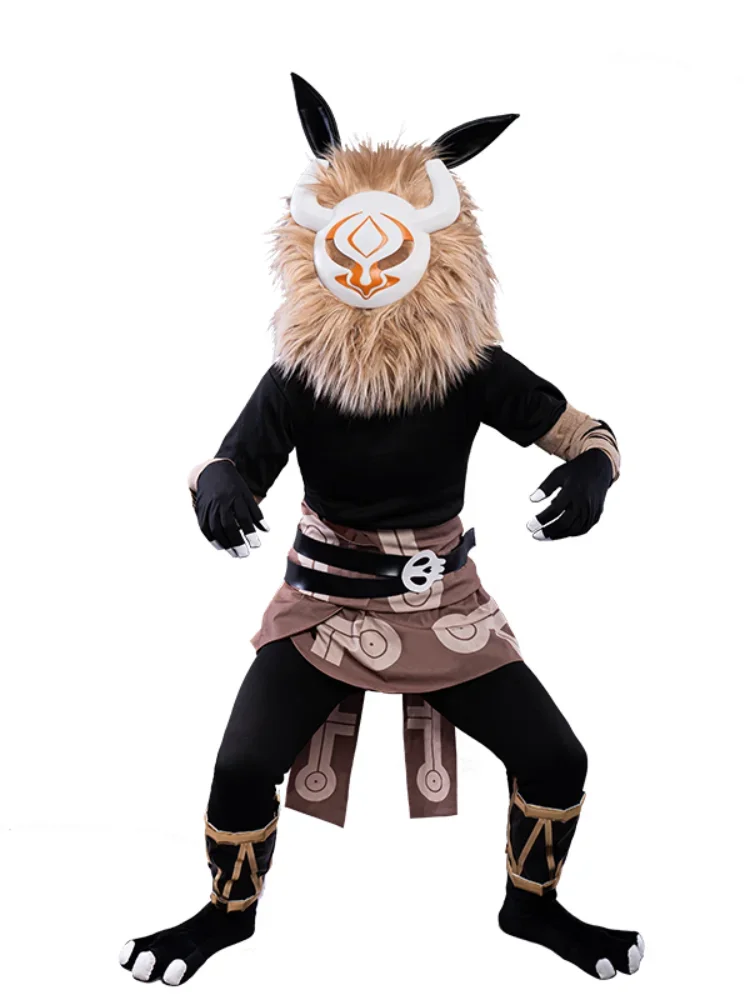 Hot Game Genshin Impact Hilichurl Common Enemies Cosplay Costume Size S-XXXL