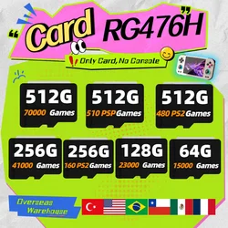 For ANBERNIC RG476H Memory Card TF Card Portable PS2 Handheld Game Console Card 80000 Games PS2 512G 256G 128G Game Card Gift
