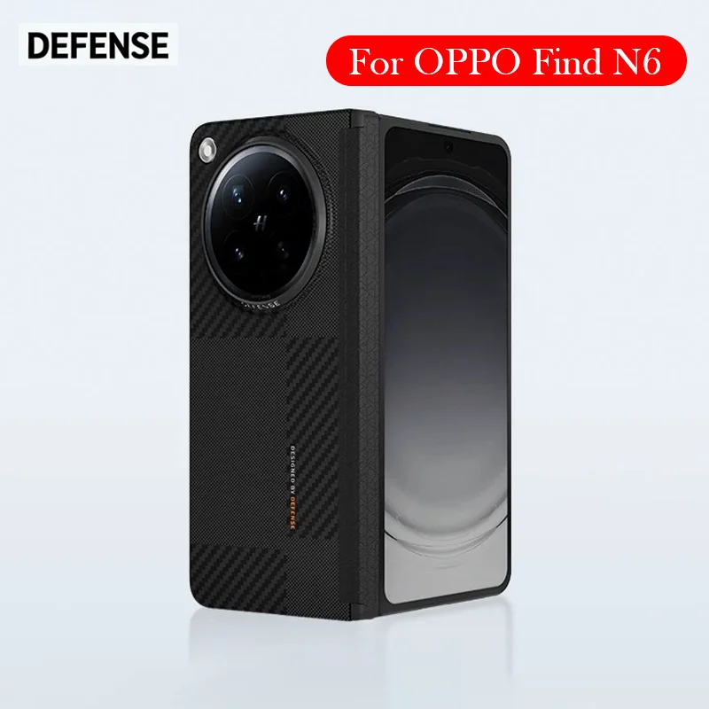 OPPO Find N6용 DEFENSE 탄소 섬유 케이스 OPPO FIND N6용 케블라 무선 충전 백 커버 케이스 OPPO Find N6용 DEFENSE 탄소 섬유 케이스 OPPO FIND N6용 케블라 무선 충전 백 커버 케이스