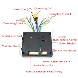 36V Brushless Dual Motor Electric Skateboard Controller Set Longboard Drive ESC sostituto Scooter Mainboard accessori