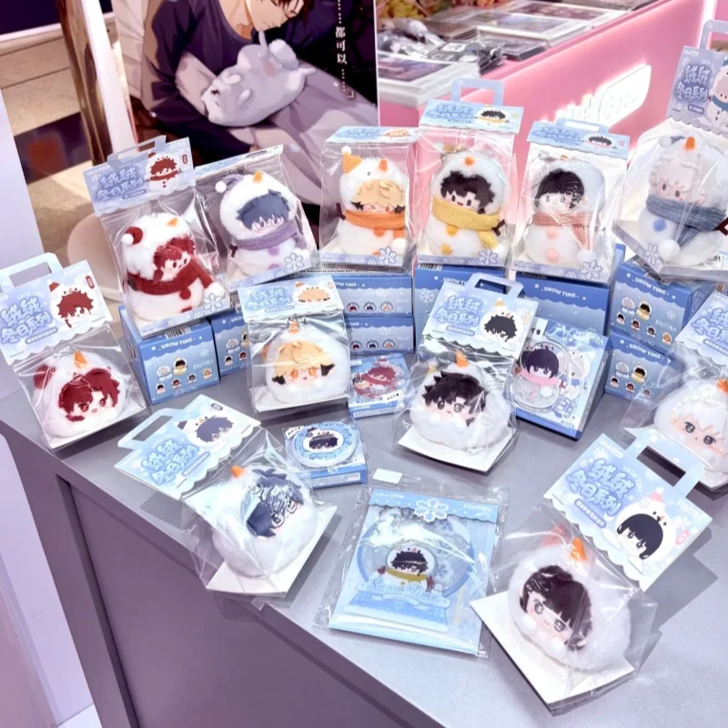 Enlace Original Click Snow Time Series muñeco de nieve colgante de felpa/insignias/imán acrílico para nevera Charles Lucas Jo Vein coleccionables