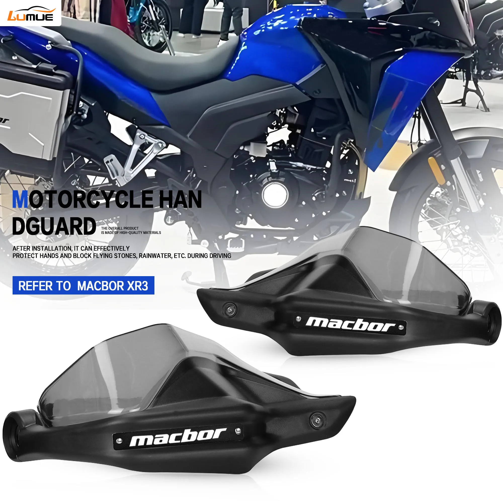 

NEW with logo Macbor Motorcycle Handguards handlebar Hand Guards Protectors For Macbor Montana XR3 XR 3