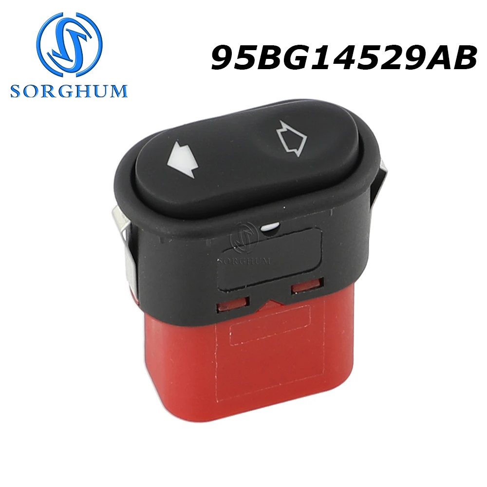 SORGHUM Electric Window Switch Single Button Control 95BG14529AB For Ford Escort MK6 Mondeo MK1 MK2 Scorpio Transit 6 Pins