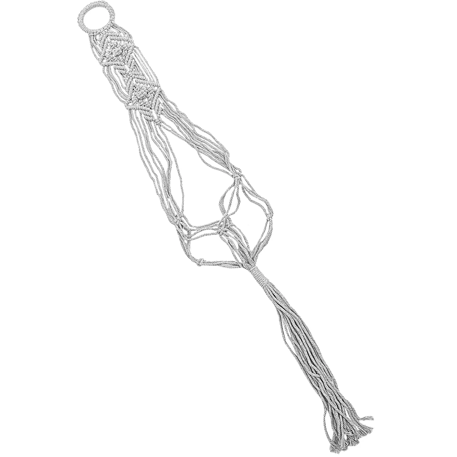 

Hanging Flowerpot Cotton Linen Net Bag Plant Hanger Easy Install Durable for Indoor Outdoor Hanging Planter Holder Home