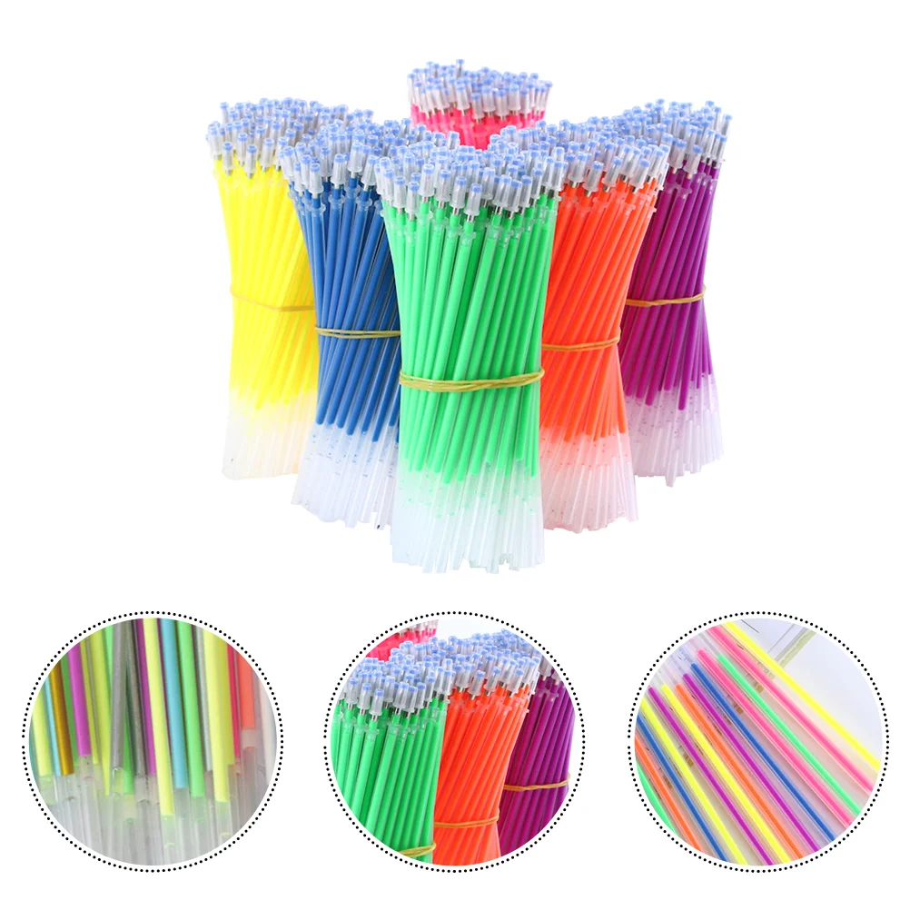 

50 Pcs Glitter Refill Erasable Pen School Refills Portable Ink Gel Plastic For Pens Child Smooth Replacements