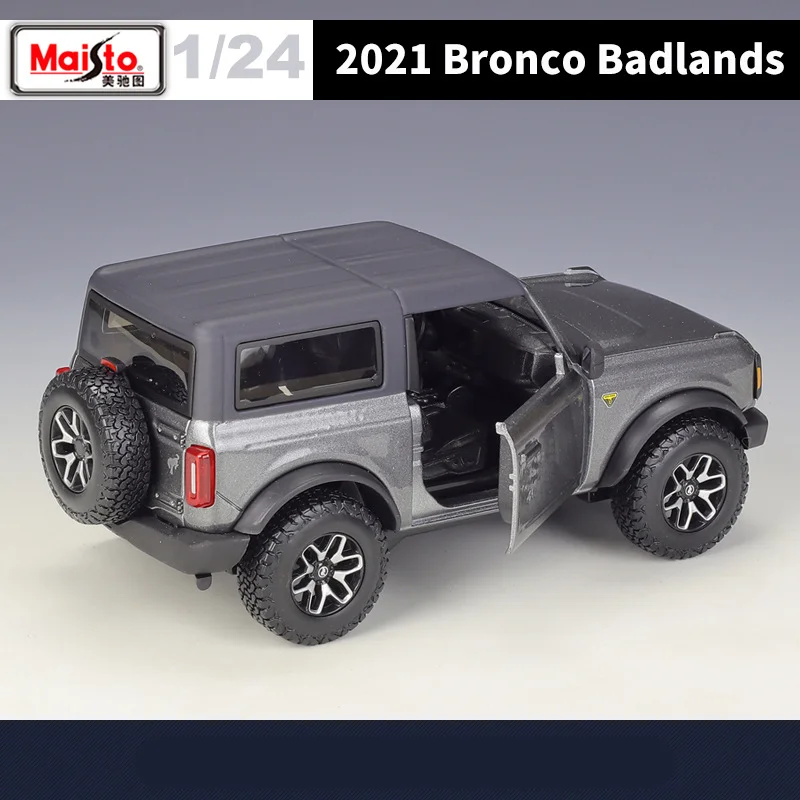 Maisto 1:24 Ford Bronco Lima Badlands Alloy Car Model Diecast Metal Off-road Vehicle Car Model High Simulation Children Toy Gift