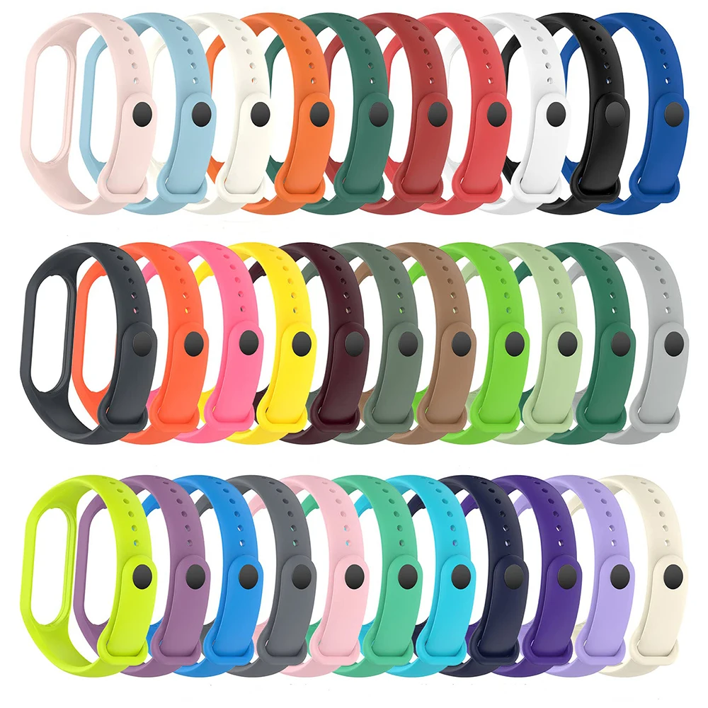 Silicone strap for Xiaomi Mi Band 7 NFC bracelet wrist Miband 5 6 Replacement pulsera Sport correa mi band 7 6 3 4 5 Watchband