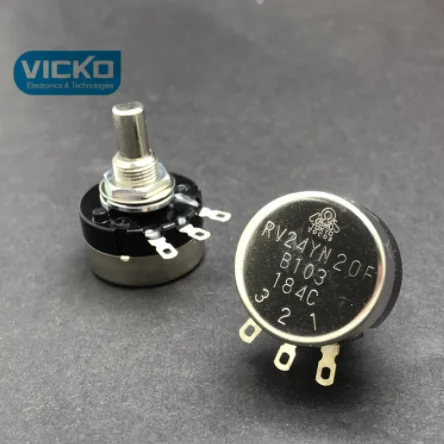 [vk]Original TOCOS potentiometer  RV24YN20F B103 B10K 10K RV24YNME20SB103 10k shaft 20mm switch