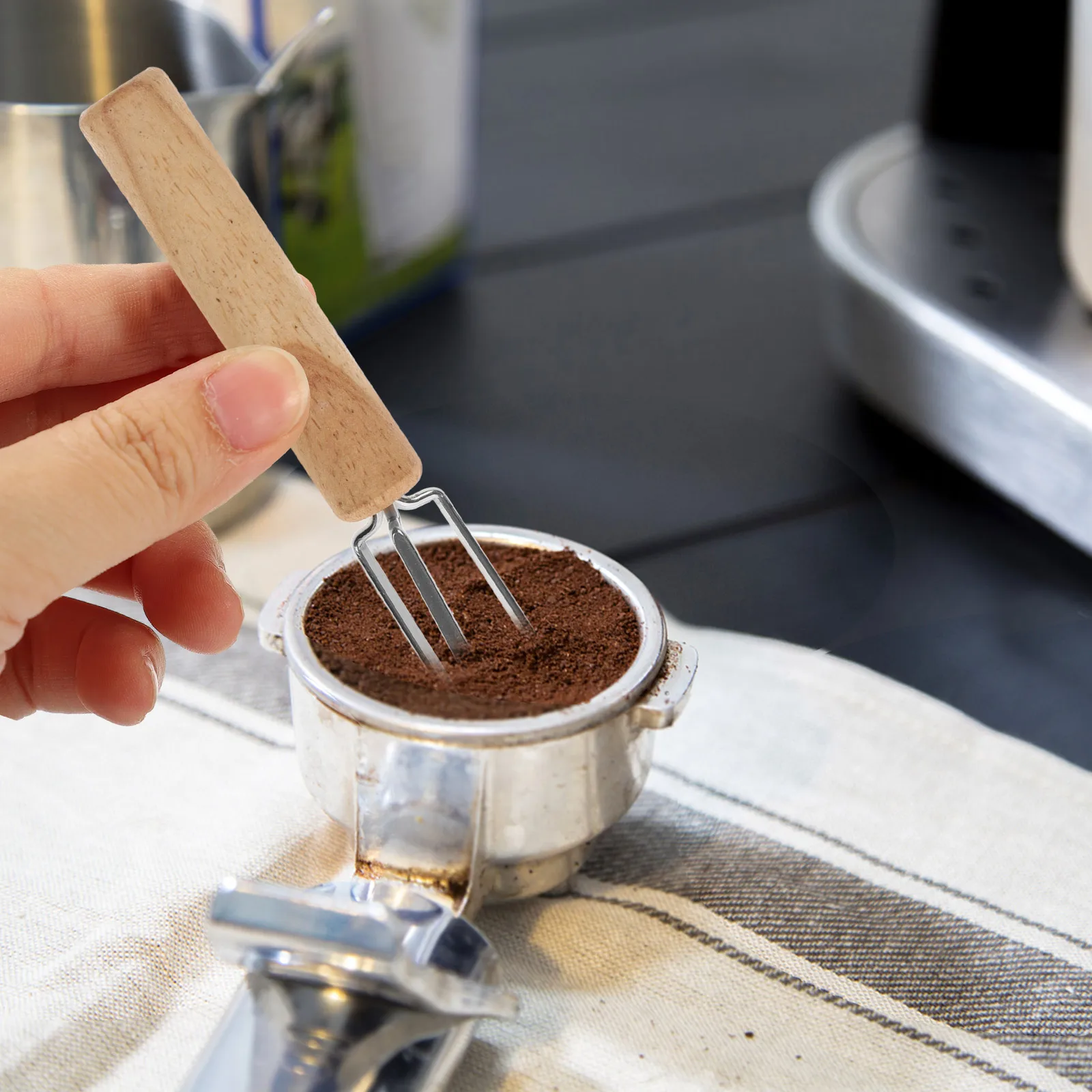 

Coffee Cloth Powder Needle Stirring Tool for Espresso Distribution Portable Coffee Stirrer Distributor Powder Needle Kitchen