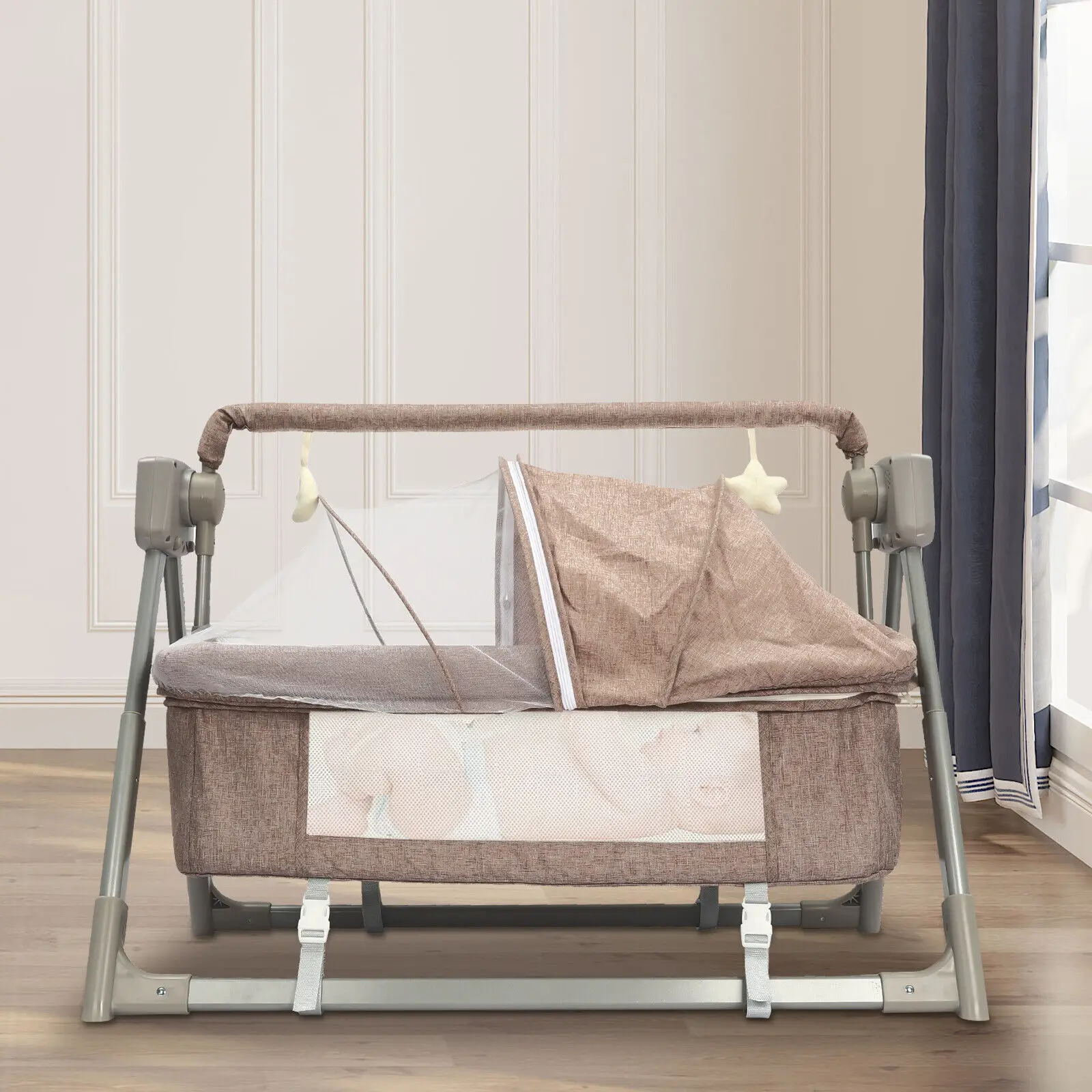 Draagbare elektrische babyschommel wieg wieg schommelwieg babybed wieg