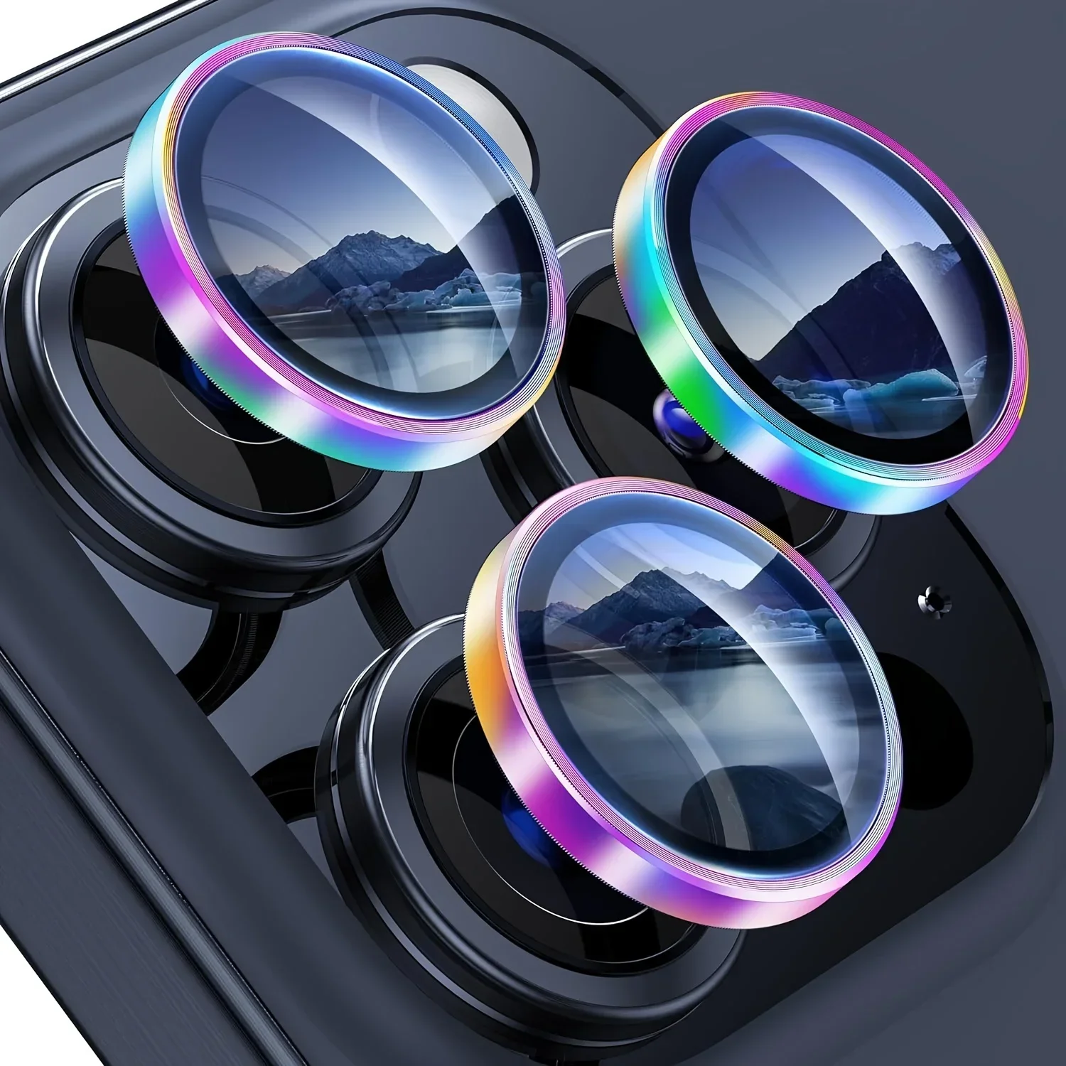 3pcs Camera Lens Protector for IPhone 15 Pro Max 14 Plus 13 12 11 Pro Max Camera Film Tempered Glass Multicolor Protective