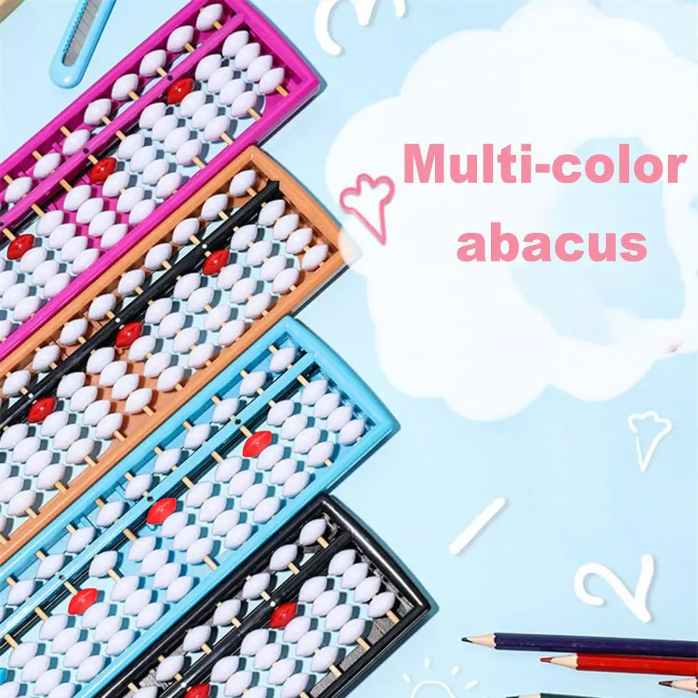 Math Teaching Student Abacus 13-Row 5 Beads Abacus Beadwork Kindergarten Calculator Abacus Mathematic