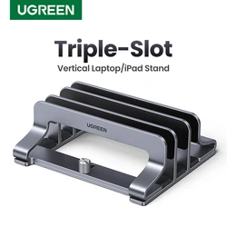UGREEN Vertical Laptop Stand Holder Foldable Aluminum Notebook Stand Laptop Tablet Stand Support For Macbook Air Pro PC 17 inch