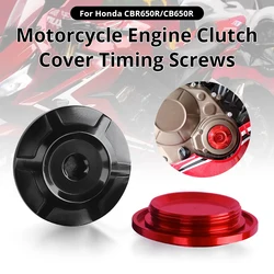 Motorcycle CNC Engine Cover Clutch Cover Timing Screw Modification Suitable For Honda CBR650R/F CB650R CBR500R CB500F/X CM500