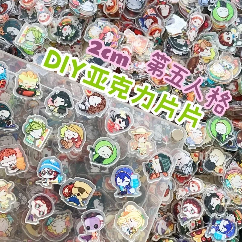 Cartoon Anime game Identity V Acrylic Patch 2cm 4cm 500g Handmade DIY PP clip keychain Jewelry Accessorie Material Wholesale