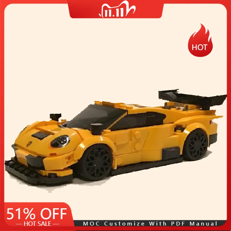 

313 PCS Moc Cool Technology Racing Supercar Model Building Blocks Speed Vehicle Bricks Display Toys Kids Adult Christmas Gifts