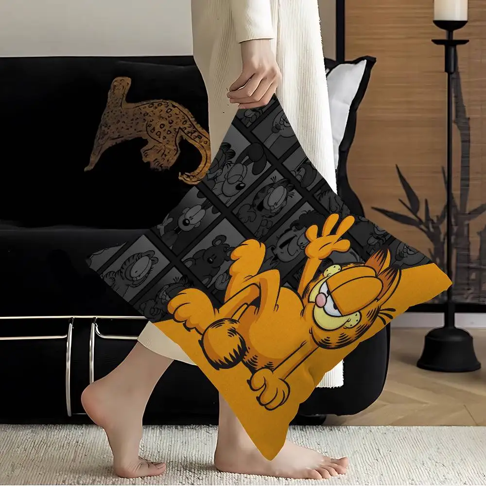 Anime G-Garfield Cute Cat Pillow Cushion Cover Pillowcase Living Room Sofa Home Decor Customized view 5