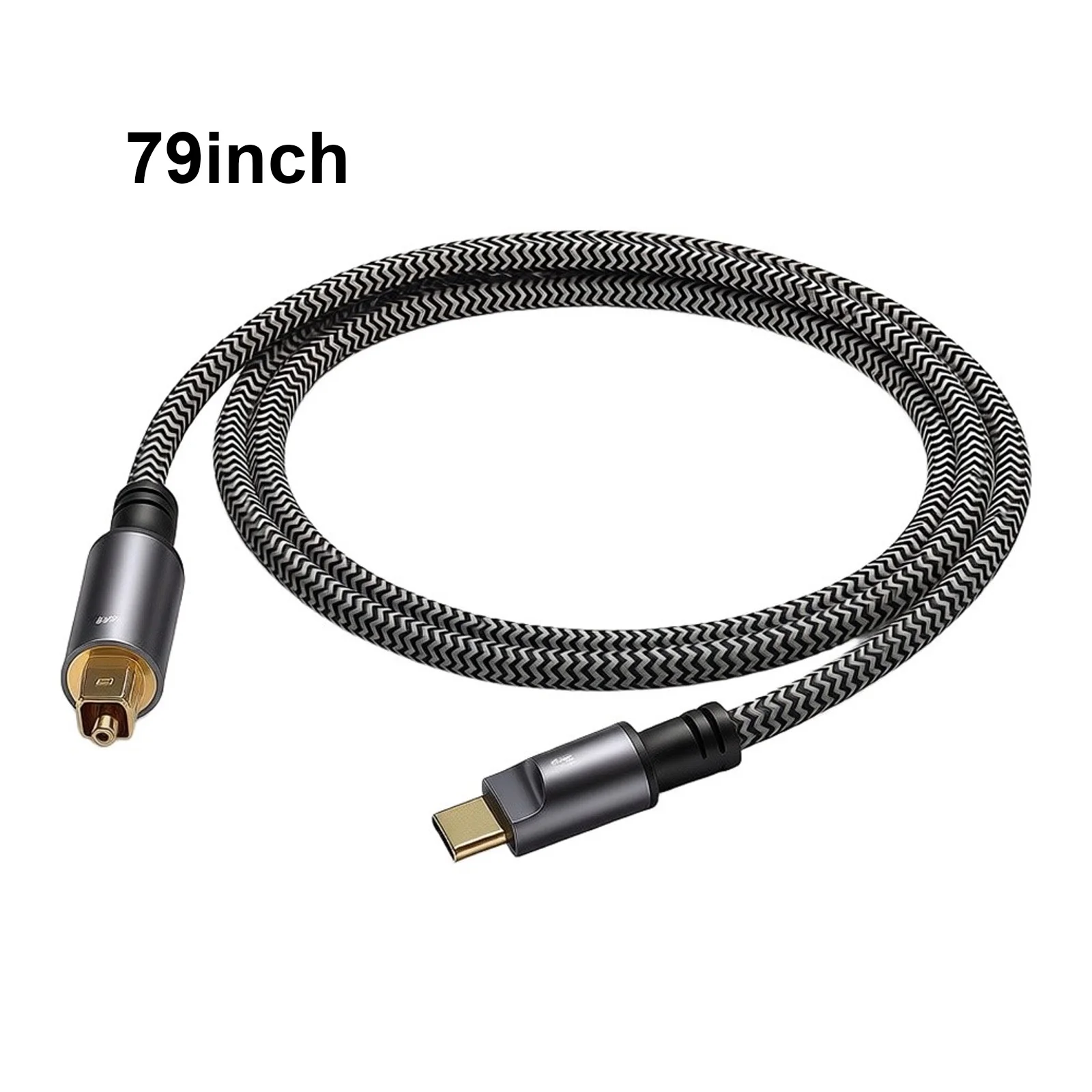 Converter For USB-C To Optical Optical Audio Cable 96kHz 24bit Adapter SPDIF Converter Cord Aluminum Alloy Housing