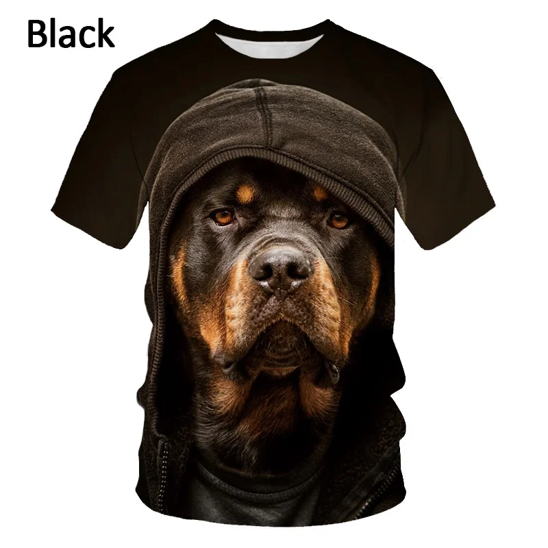 German Shepherd Dog T Shirt 3D Cute Doggy Printed Funny Puppy T-shirt Siberian Husky Tee Shirts Short Sleeve French Bulldog Tops