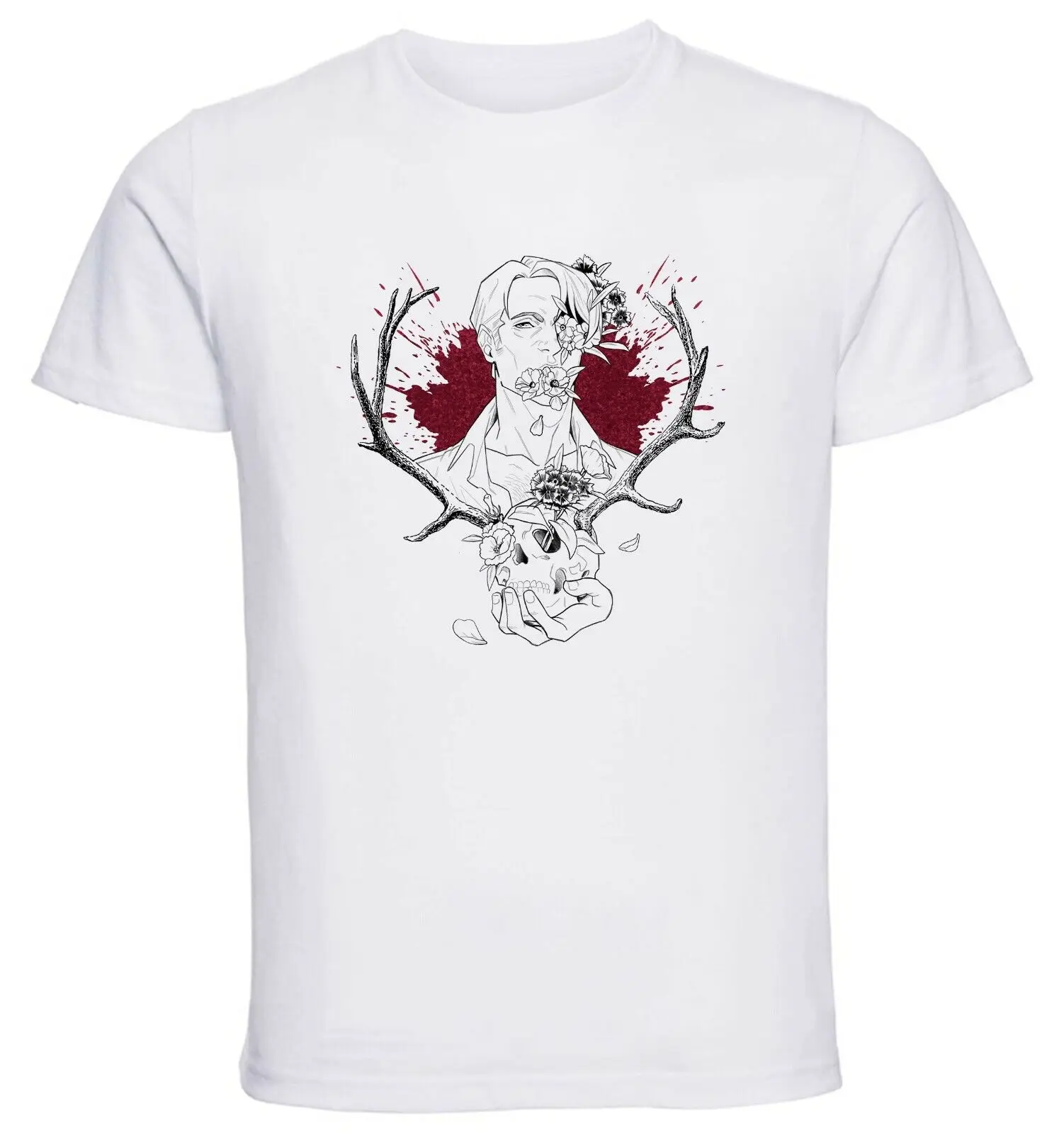 Instabuy - Eleonora Conti - Flowers - Skull T-Shirt-