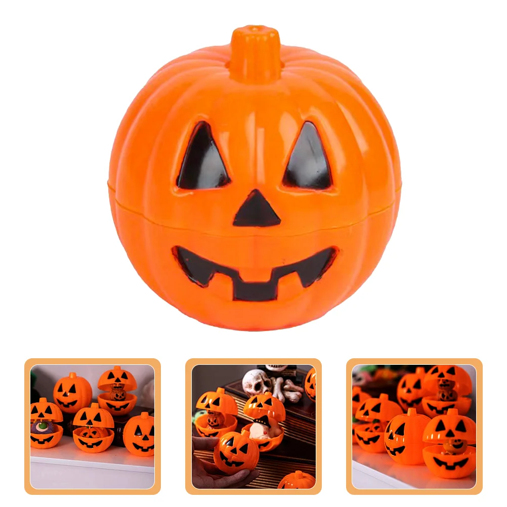 

24 Pcs Pumpkin Candy Containers Holder Halloween Props Supplies Gift Boxes Bucket