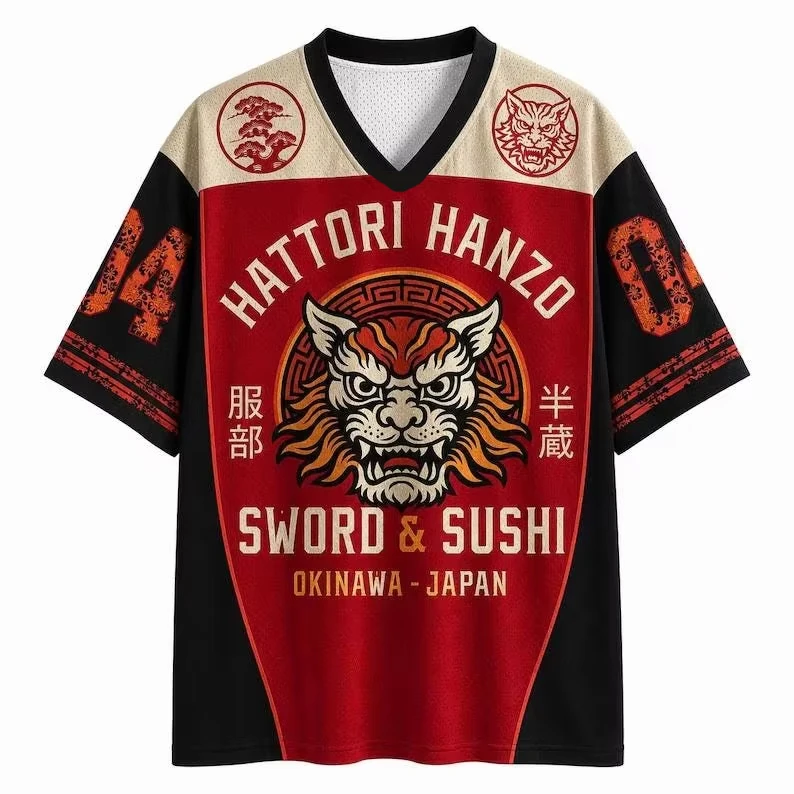 2026 Summer Fashion New Japanese Legendary Warrior Tiger 3D Printed Quick Drying Outdoor Street Style Parent Child T-shirts