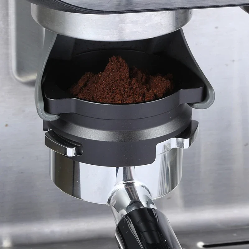 حلقة جرعات القهوة المصنوعة من سبائك الألومنيوم قابلة للدوران 4 مم - ملحق قمع استقبال مسحوق القهوة لآلات القهوة Breville