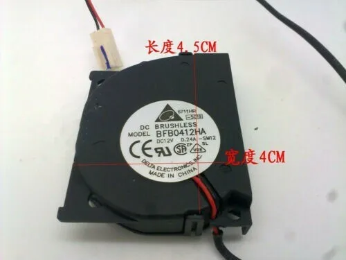 

ДЛЯ 1 вентилятор Delta BFB0412HA 40X50X10 мм 12V0.24A 2-контактный # Вентилятор воздушного охлаждения am3 -