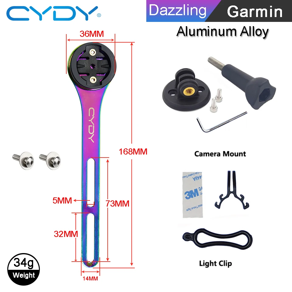 CYDY Computer-Halterung aus Aluminiumlegierung, Bryton Wahoo Xoss Igpsport 630, MTB, GPS, Fahrrad-Scheinwerfer, Sattelhalterung, Fahrradteil – Detail 10