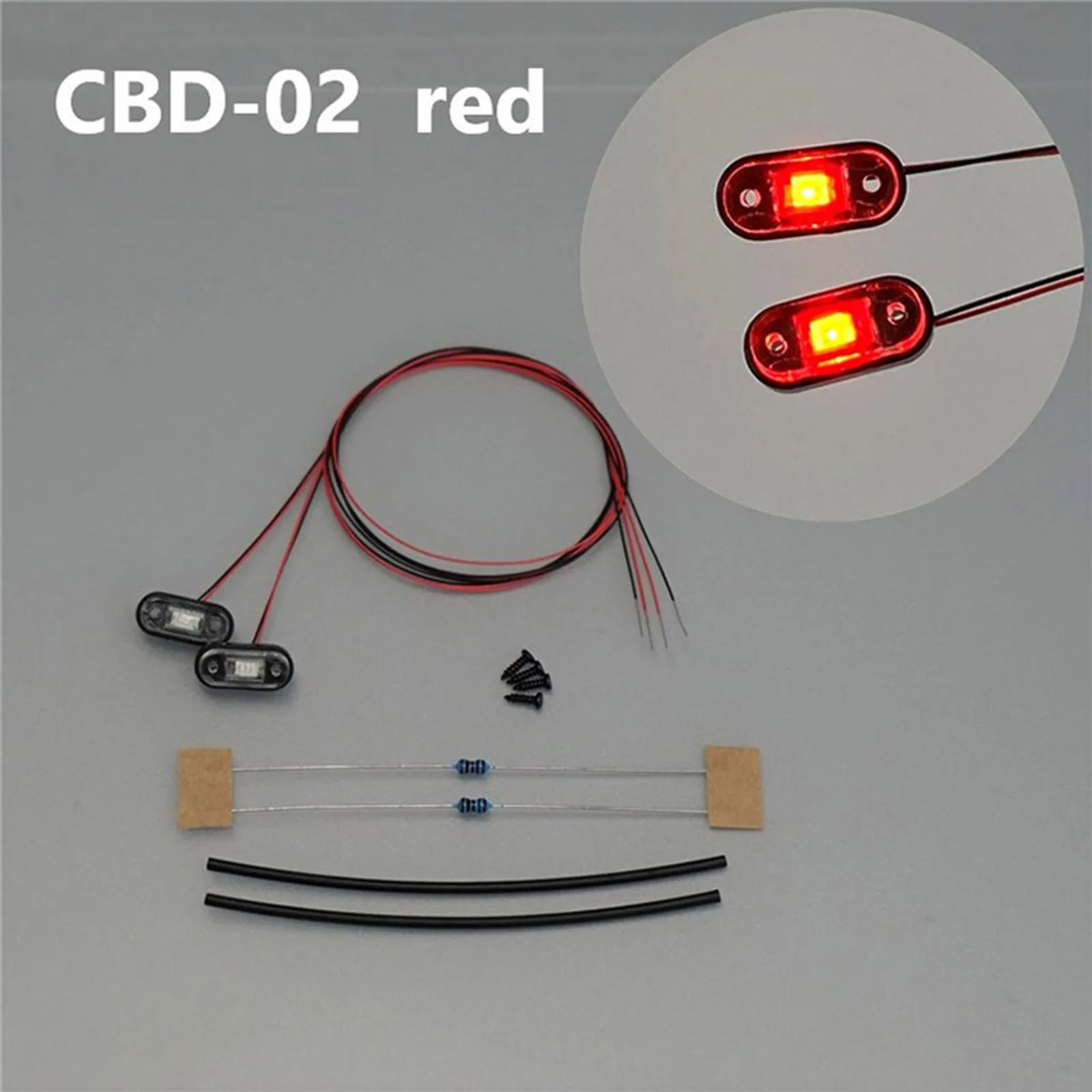 

1 Set Ultra Bright LED Outline Marker Lamp Side Light Drag Board Lamp for Tamiya 1/14 Scania R620 S780 RC Car Accessories