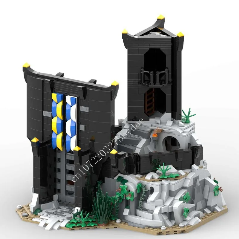 

1796 шт. Dragonborn Mountain Lair MOC креативная модель с видом на улицу, строительные блоки, архитектура, сделай сам, образовательная модель, игрушки, подарки