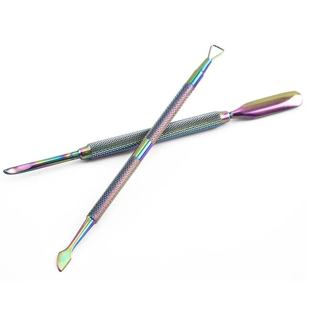 4Pcs 다채로운 네일 아트 도구 전문 홈 사용을위한 안전하고 실용적인 액세서리 매니큐어 용품 매니큐어 도구