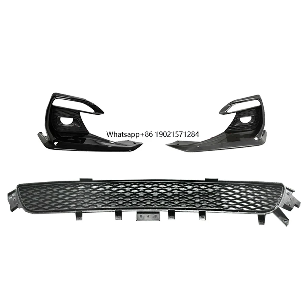 

Car Front Bumper Grill + Fog Light Cover Trim for Infiniti Q50 Sport 2018-2020