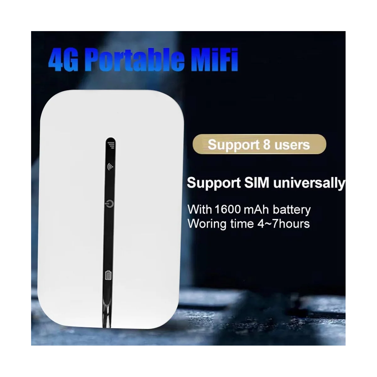4G Pocket MiFi WiFi Router 150Mbps WiFi Modem Car Mobile Wifi Hotspot Wireless con Slot per Sim Card WiFi portatile