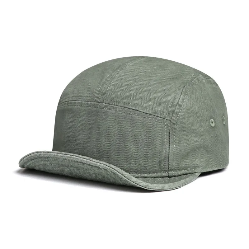 Individuell bedruckte, bestickte Baseballkappe mit weichem Schirm für Frühling und Herbst, Street-Trend, gewaschener Kurzschirm, Fünf-Panel-Campingmütze – Detail 7