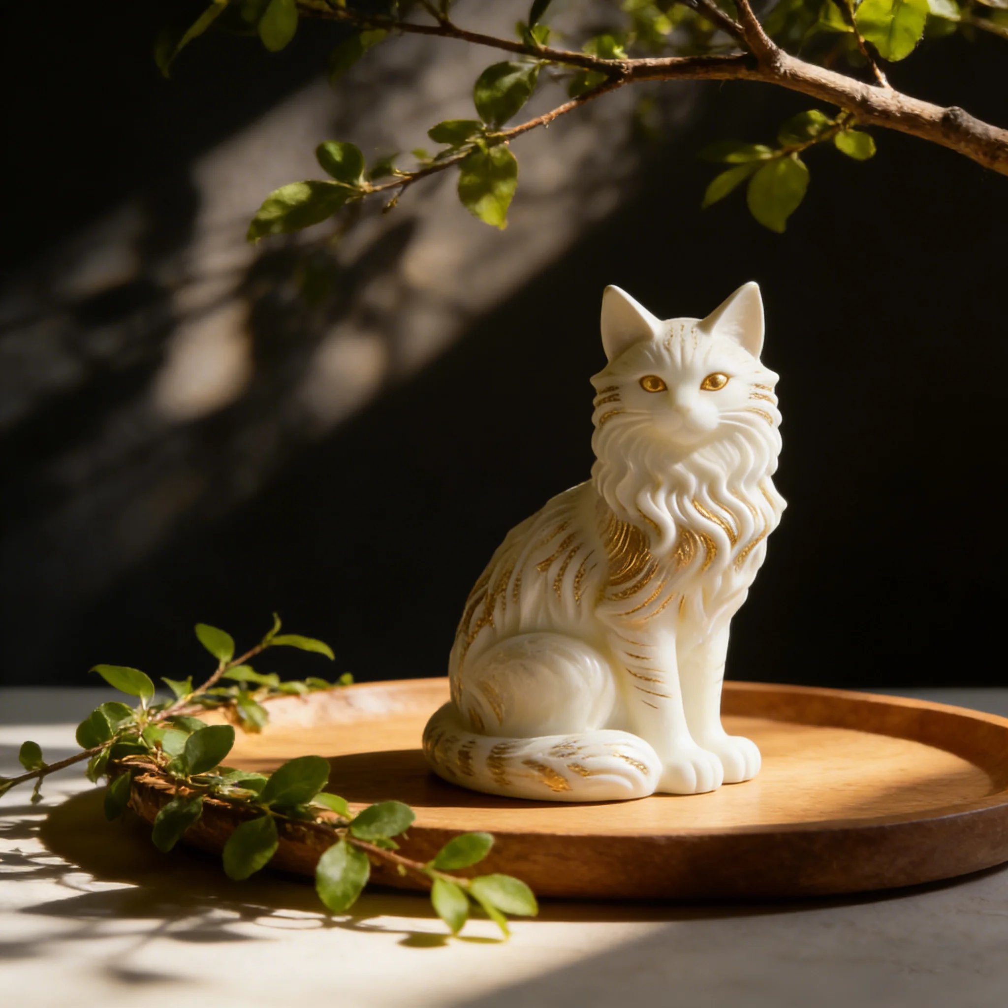 

Vintage Rustic Cat Silicone Mold Handmade DIY Craft for Gold Trim Candles Resin Art Soap Making Decor Home Thoughtful Gifts